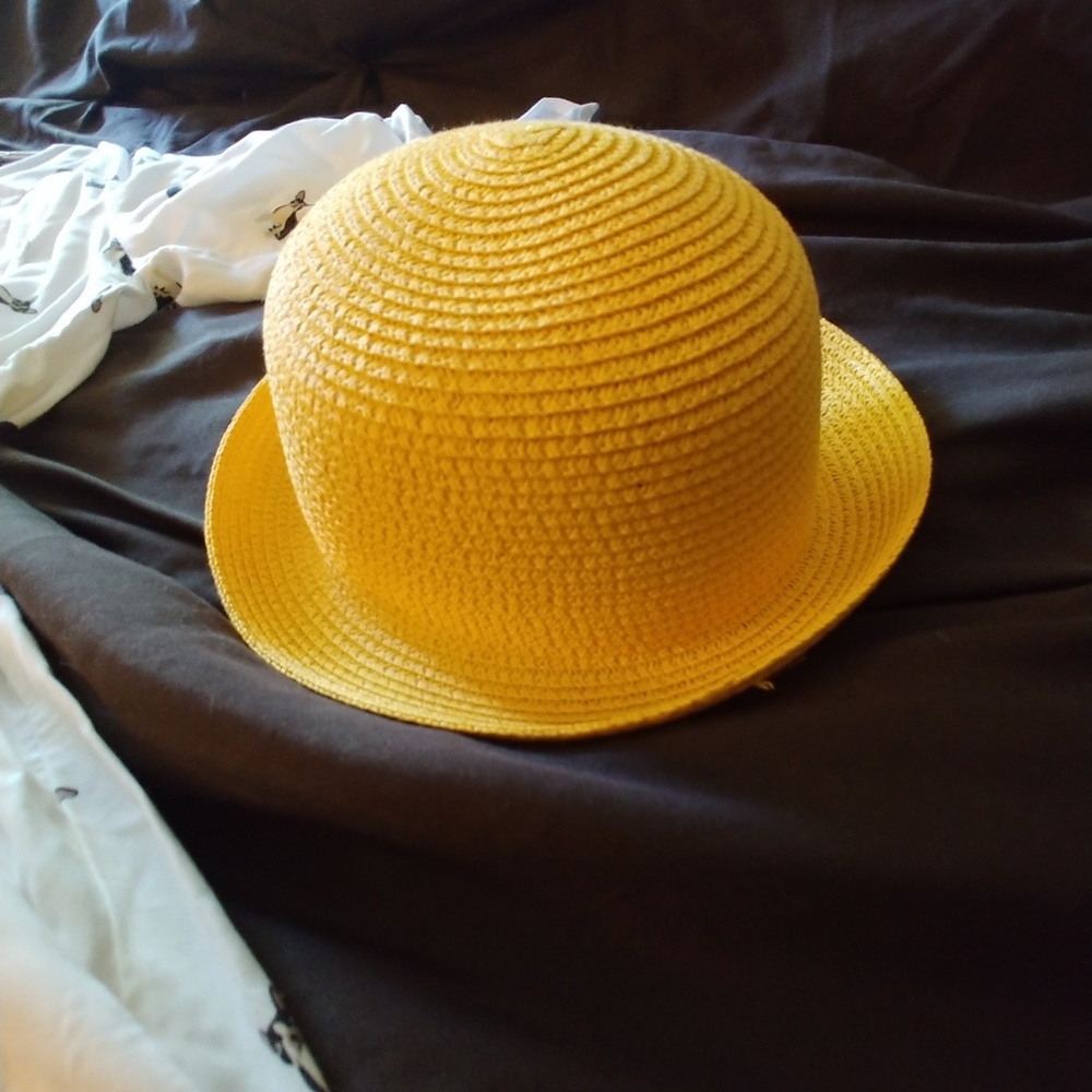 Yellow Bowler Hat